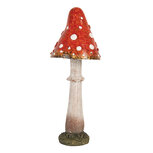 Clayre & Eef | Decoratie Paddenstoel Rood Wit ø 9x23 cm | 6PR5742 Clayre & Eef | Decoratie Paddenstoel Rood Wit ø 9x23 cm | 6PR5742