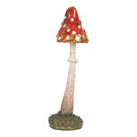 Clayre & Eef | Decoratie Paddenstoel Rood Wit 4x4x12 cm | 6PR5744 Clayre & Eef | Decoratie Paddenstoel Rood Wit 4x4x12 cm | 6PR5744