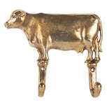 Clayre & Eef | Wandhaak Goudkleurig 17x4x15 cm | 6Y5895 Clayre & Eef | Wandhaak Goudkleurig 17x4x15 cm | 6Y5895