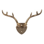 Clayre & Eef | Wandhaak Goudkleurig 17x8x12 cm | 6Y5899 Clayre & Eef | Wandhaak Goudkleurig 17x8x12 cm | 6Y5899